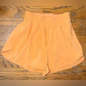 lululemon athletica Women's Peach-Orange Athletic Shorts
